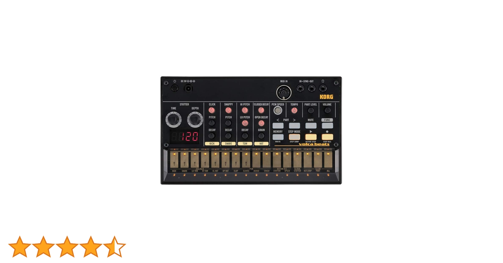 Amazon.co.jp: KORG アナログ リズムマシン volca beats 16